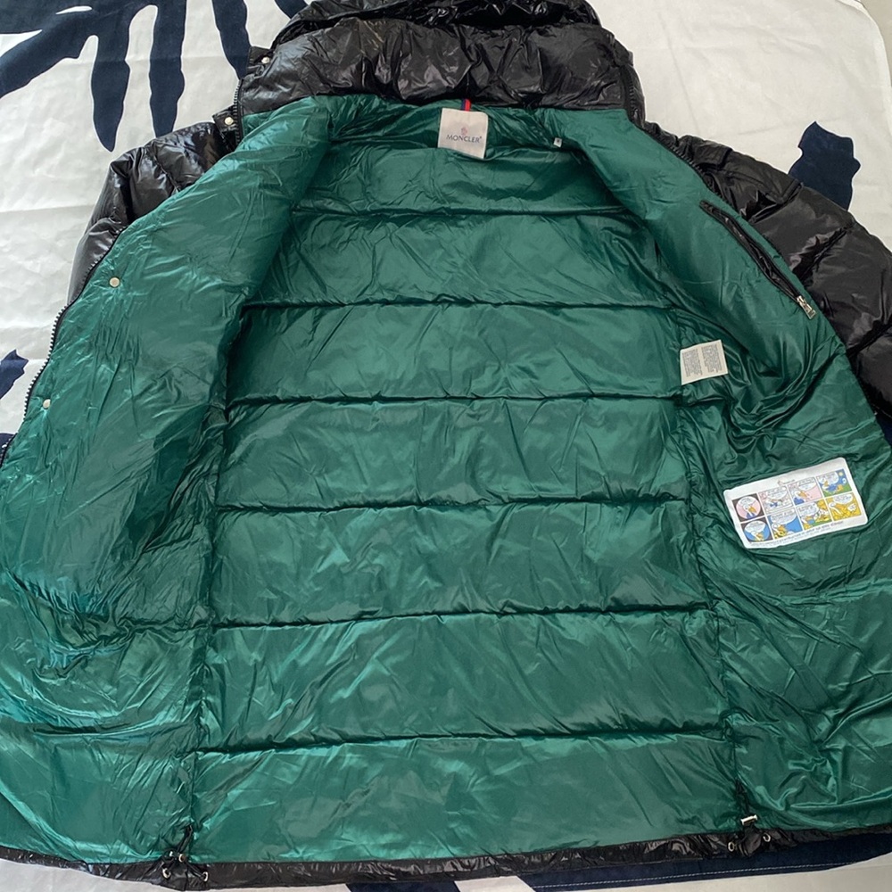 Moncler Glements Long Black Down Jacket - Picture 5 of 8